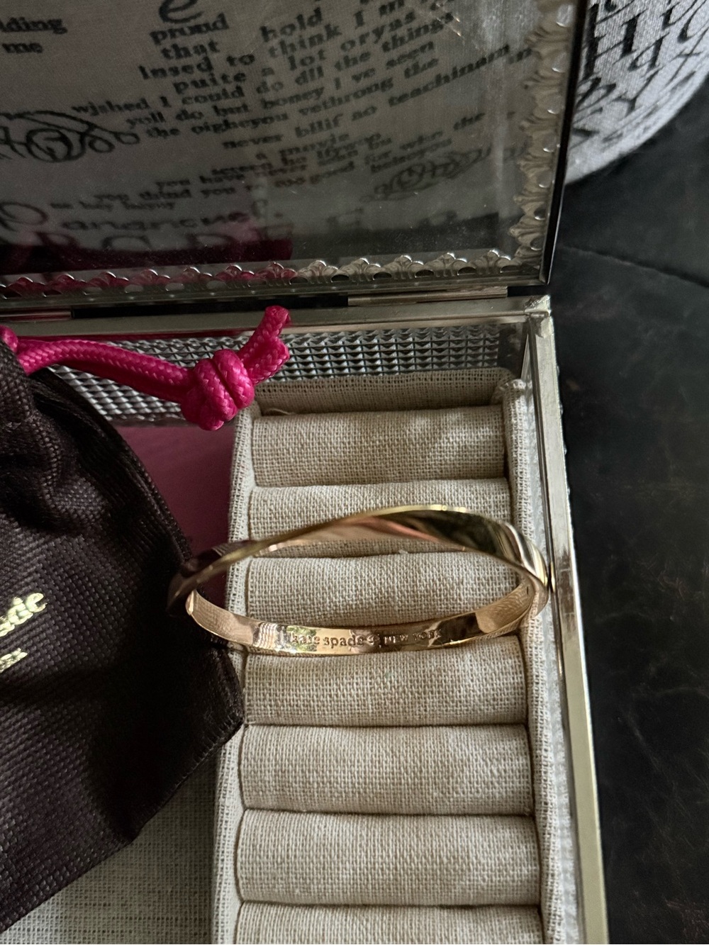 Kate Spade ♠️ Curvy Hinged Gold Bangle